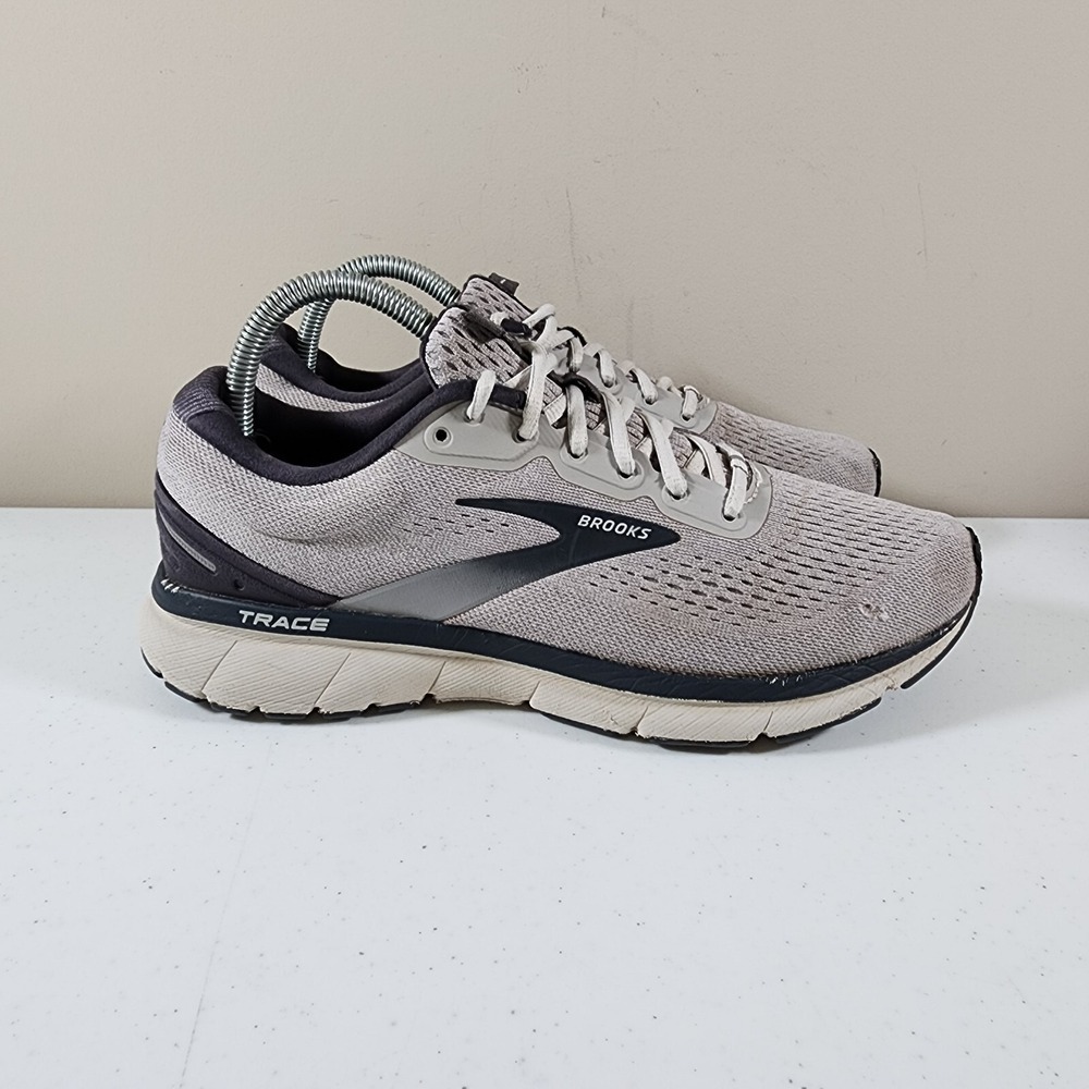 Brooks Trace 1 Athletic Road Running Shoes Men's Size 8 Gray White 1103641D097 - Picture 6 of 9